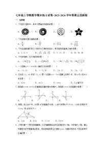 2023—-2024学年鲁教版（五四制）数学七年级上册期末练习卷