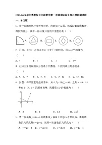 2023-—2024学年鲁教版（五四制）数学七年级上册期末综合复习模拟测试题