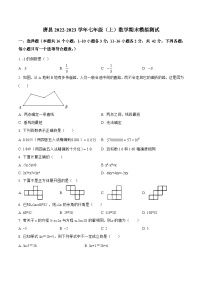 河北省保定市唐县2022-2023学年七年级上学期期末模拟测试数学试卷(含解析)