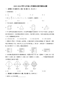 江苏省泰州市泰兴市2023—-2024学年七年级上学期期末数学模拟试题