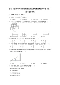 广东省深圳市福田区红岭教育集团2023-2024学年九年级上学期期中数学试卷