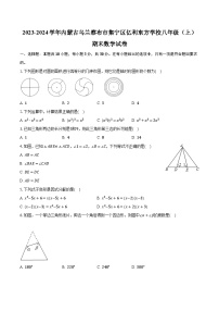 2023-2024学年内蒙古乌兰察布市集宁区亿利东方学校八年级（上）期末数学试卷（含解析）