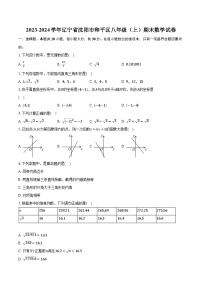 2023-2024学年辽宁省沈阳市和平区八年级（上）期末数学试卷（含解析）