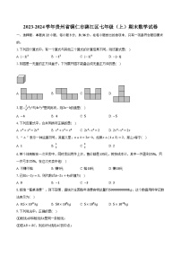 2023-2024学年贵州省铜仁市碧江区七年级（上）期末数学试卷（含解析）