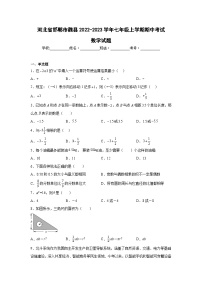 河北省邯郸市魏县2022-2023学年七年级上学期期中教学质量检测数学试卷(含解析)