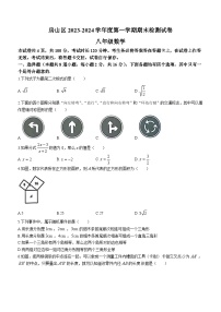 北京市房山区2023-2024学年八年级上学期期末数学试题(无答案)