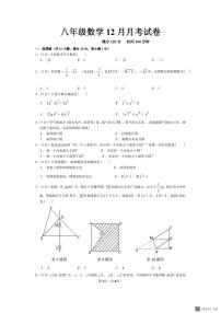 河南省南阳市第七中学校2023-2024学年八年级上学期12月月考数学试题