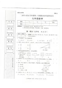 陕西省榆林市定边县2023-2024学年九年级上学期1月期末数学试题