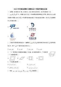 河南省濮阳市濮阳县2023届九年级下学期中考模拟数学试卷(含解析)