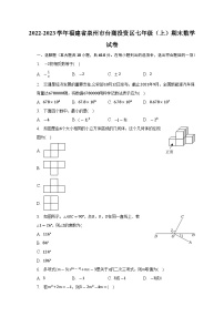 福建省泉州市台商投资区2022-2023学年七年级（上）期末数学试卷(含解析）