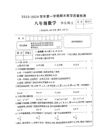 河南省周口市淮阳区2023—2024学年八年级上学期1月期末数学试题
