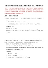 专题11 整式的乘法与因式分解压轴题真题分类-2022-2023学年八年级数学上册重难点题型期末复习热点题型（人教版）