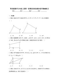 青岛版数学九年级上册第一章图形的相似期末章节基础练习