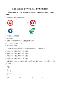 河南省商丘市柘城县2023届九年级上学期期末模拟测试数学试卷(含解析)