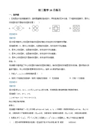 北京市陈经纶中学嘉铭分校2023-2024学年九年级上学期月考数学试题