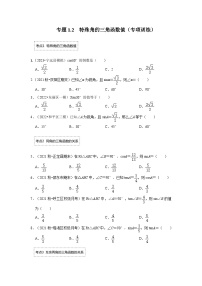 专题1.2 特殊角的三角函数值（专项训练）-2023-2024学年九年级数学下册重点专题解读+训练（北师大版）