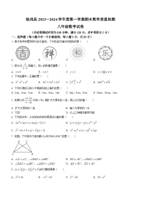 甘肃省定西市临洮县2023-2024学年八年级上学期期末数学试题