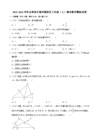 吉林省长春市绿园区2023-2024学年八年级上学期期末数学模拟试卷