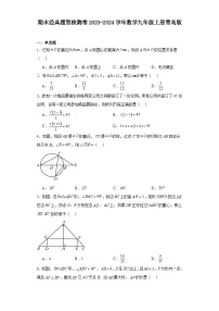 期末经典题型检测卷2023-2024学年数学九年级上册青岛版