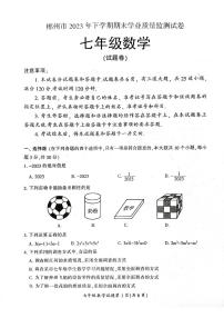湖南省郴州市2023-2024学年七年级上学期1月期末数学试题