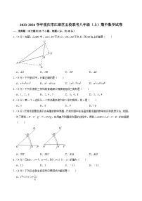 重庆市江津区五校联考2023-2024学年八年级上学期期中考试数学试卷(含解析)