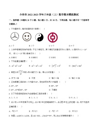 山西省晋中市介休市2022-2023学年八年级上学期期末模拟测试数学试卷(含解析)