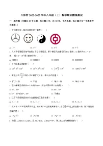 山西省晋中市介休市2022-2023学年八年级上学期期末模拟测试数学试卷(含解析)