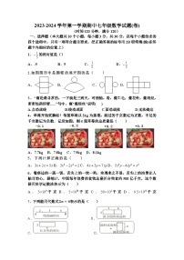 山西省晋中市寿阳县2023-2024学年七年级上学期期中考试数学试卷(含答案)