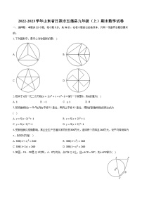 2022-2023学年山东省日照市五莲县九年级（上）期末数学试卷（含解析）