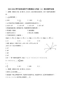 2023-2024学年吉林省四平市梨树县七年级（上）期末数学试卷（含解析）