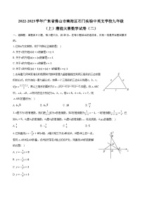 2022-2023学年广东省佛山市南海区石门实验中英文学校九年级（上）潜能大赛数学试卷（二）（含解析）