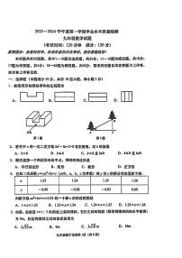 山东省青岛市南区2023—-2024学年上学期期末九年级数学试题