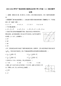 2023-2024学年广东省深圳市福田区红岭中学八年级（上）期末数学试卷(含解析）