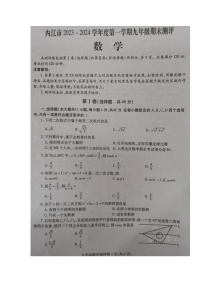 四川省内江市2023-2024学年九年级上学期期末考试数学试题