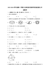 2023-2024学年广东省湛江经济技术开发区九年级（上）学期期末数学试题（含解析）