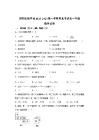 2023-2024学年广东省深圳市实验学校七年级（上）学期期末数学试题（含解析）