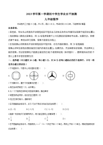 2023-2024学年广东省广州市荔湾区九年级（上）学期期末数学试题(无答案)