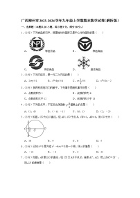 广西柳州市2023-2024学年九年级上学期期末数学试卷+