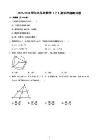 成都八中2024届初三(上)期末考试数学模拟试题