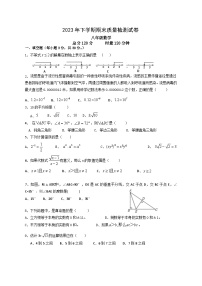 湖南省株洲市醴陵市2023-2024学年八年级上学期1月期末数学试题