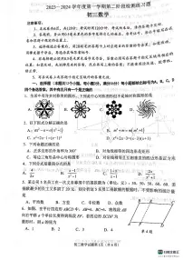 山东省烟台市莱山区（五四制）2023-2024学年八年级上学期期末考试数学试题