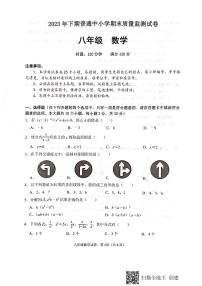 湖南省长沙市望城区22023-2024学年八年级上学期期末考试数学试题