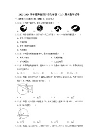 青海省西宁市2023-2024学年九年级上学期期末数学试卷