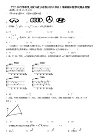 2022-2023学年贵州省六盘水市盘州市八年级上学期期末数学试题及答案