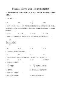 山西省朔州市怀仁县2022-2023学年七年级上学期期末模拟测试数学试卷(含解析)