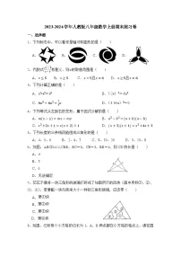 人教版2023—2024学年八年级数学上册期末练习卷
