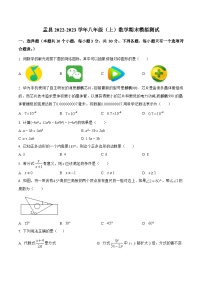 山西省阳泉市盂县2022-2023学年八年级上学期期末模拟测试数学试卷(含解析)