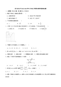 四川省达州市渠县2023-2024学年八年级上学期期末数学模拟测试题