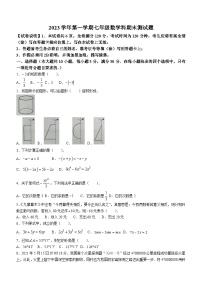 广东省广州市番禺区2023-2024学年七年级上学期期末数学试题(无答案)