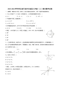 2023-2024学年河北省石家庄市赵县九年级（上）期末数学试卷（含解析）